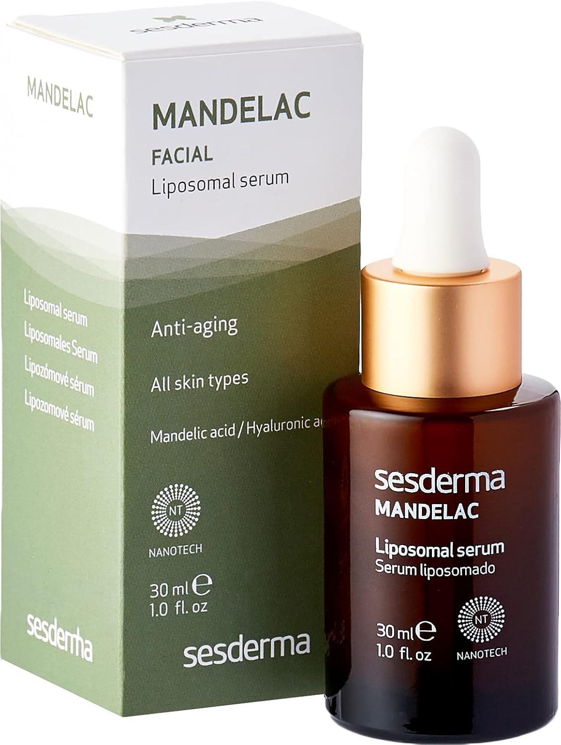 Sesderma Mandelac Liposomal Serum Mandelic Acid Sensitive Skin Acne Prone Skin Hyaluronic Acid Mature Skin