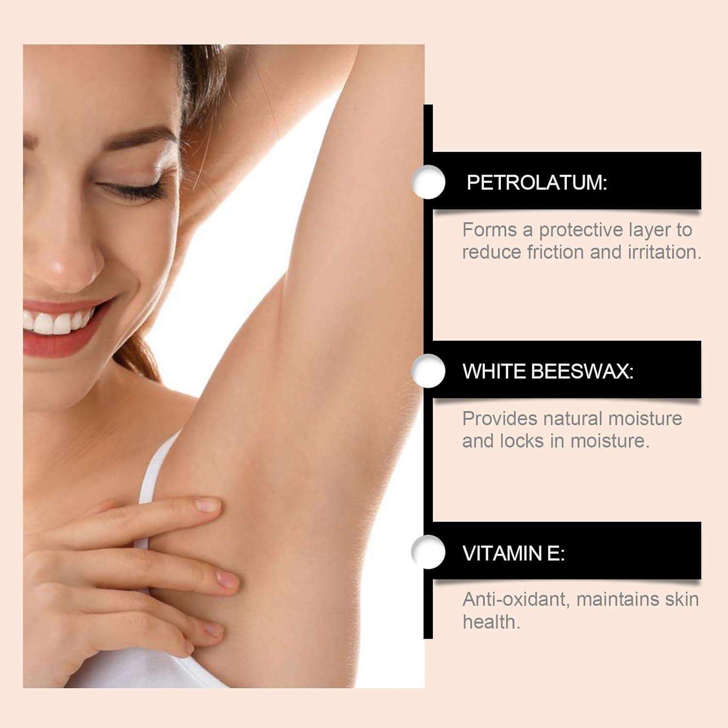 Anti-Chafing Moisturising Stick, Long-Lasting, Non-Greasy, Vitamin E Enriched, 30G image number 6