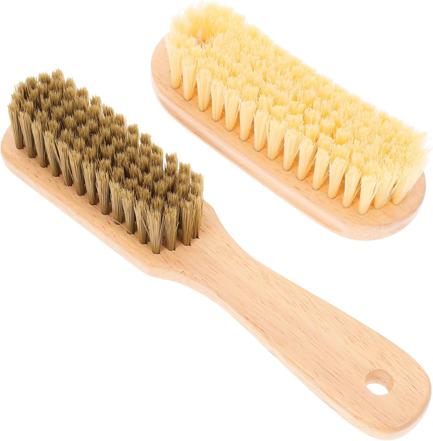 Totority Sand Removal Beach Brush Set - 2Pcs Soft Brushes for Cleaning Surf and Sand, Birch Handle image number 5