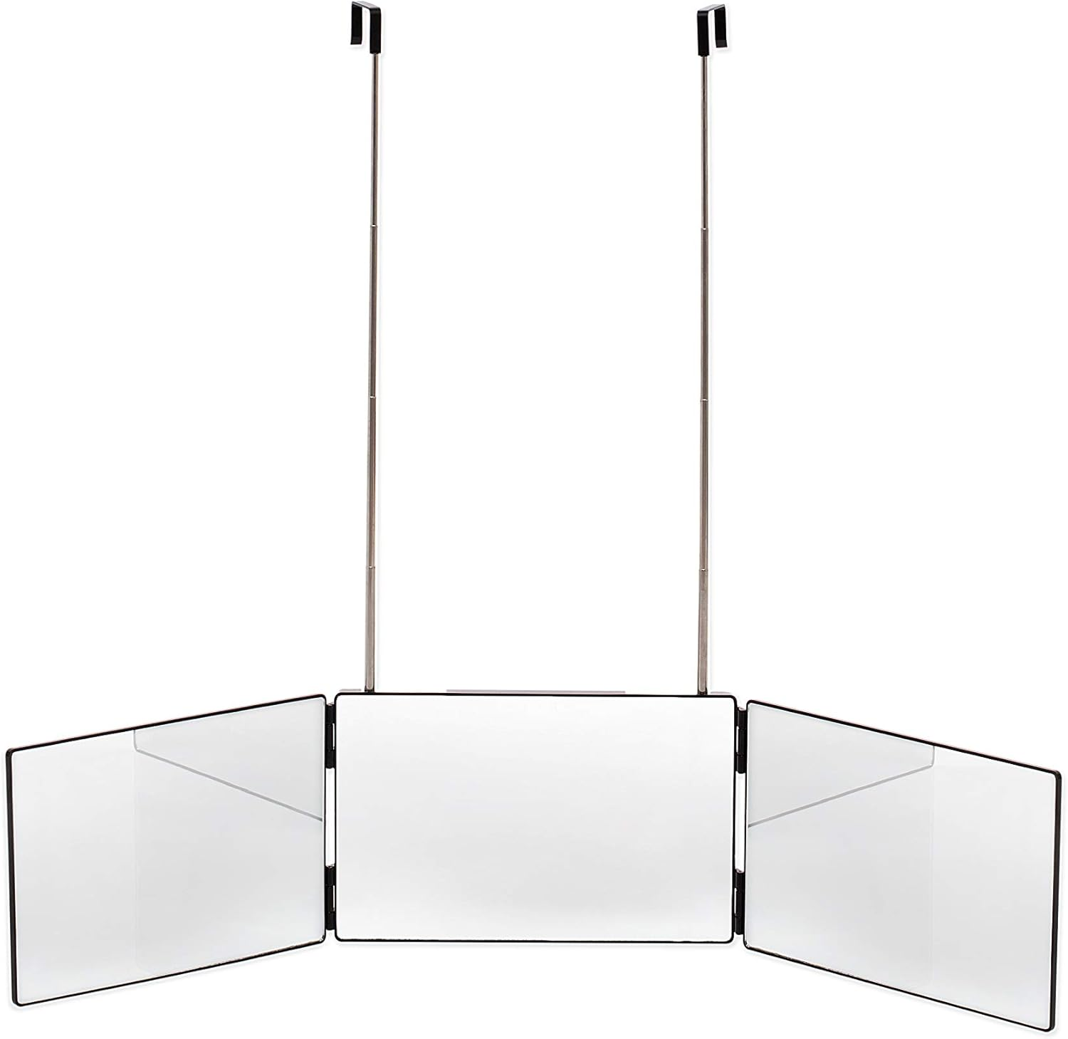 3 Way Mirror | Trifold Mirror for Self Hair Cutting and Styling for Men | DIY Haircut Tool to Cut, Trim, or Shave Your Head and Neckline at Home | Adjustable, Portable and Hands-Free image number 5