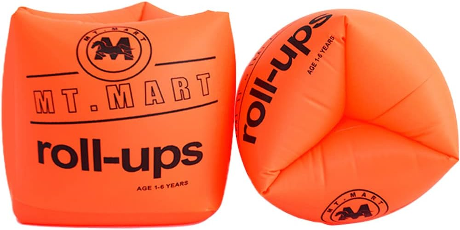 Zningesxi 2 Pack Arm Swimming Floaties Adult Armlets Sleeves Rings Tube Floater Arm Swim Bands Float PVC Inflatable - Orange image number 5