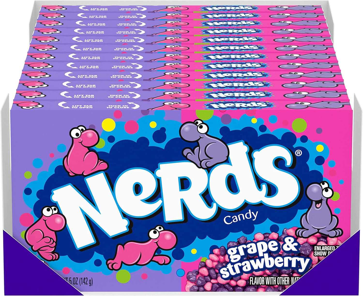 Nerds Grape & Strawberry Candy Theater Box, Grape, Strawberry, 60 Oz, Pack of 12 image number 5