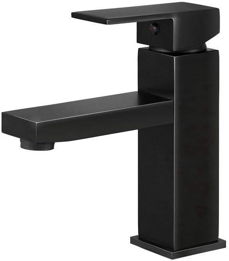 Cefito Basin Mixer Tap, 6L/Min Bathroom Taps Filter Swivel Brass Faucet Kitchen Sink Water Faucets Spray Head Bath Fixtures Home Laundry Vanity Improvement, Hot and Cold Switch Black image number 6