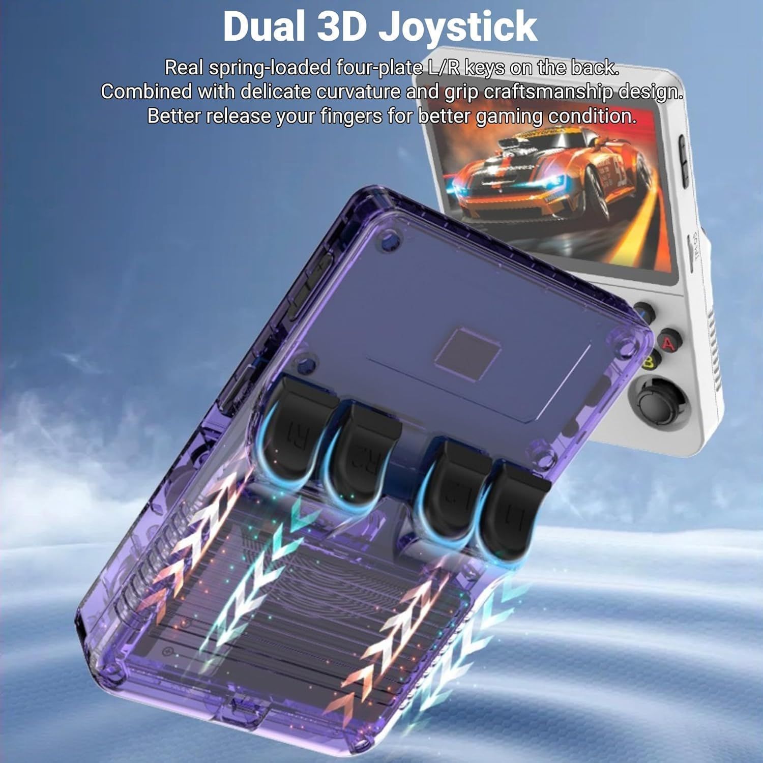 R36S Retro Handheld Game Console, 3.5In 640X480 IPS Screen, 15000+ Games More than 11 Retro Emulator Systems, DDR3L 1GB Retro Video Gaming Console with Dual 3D Joystick