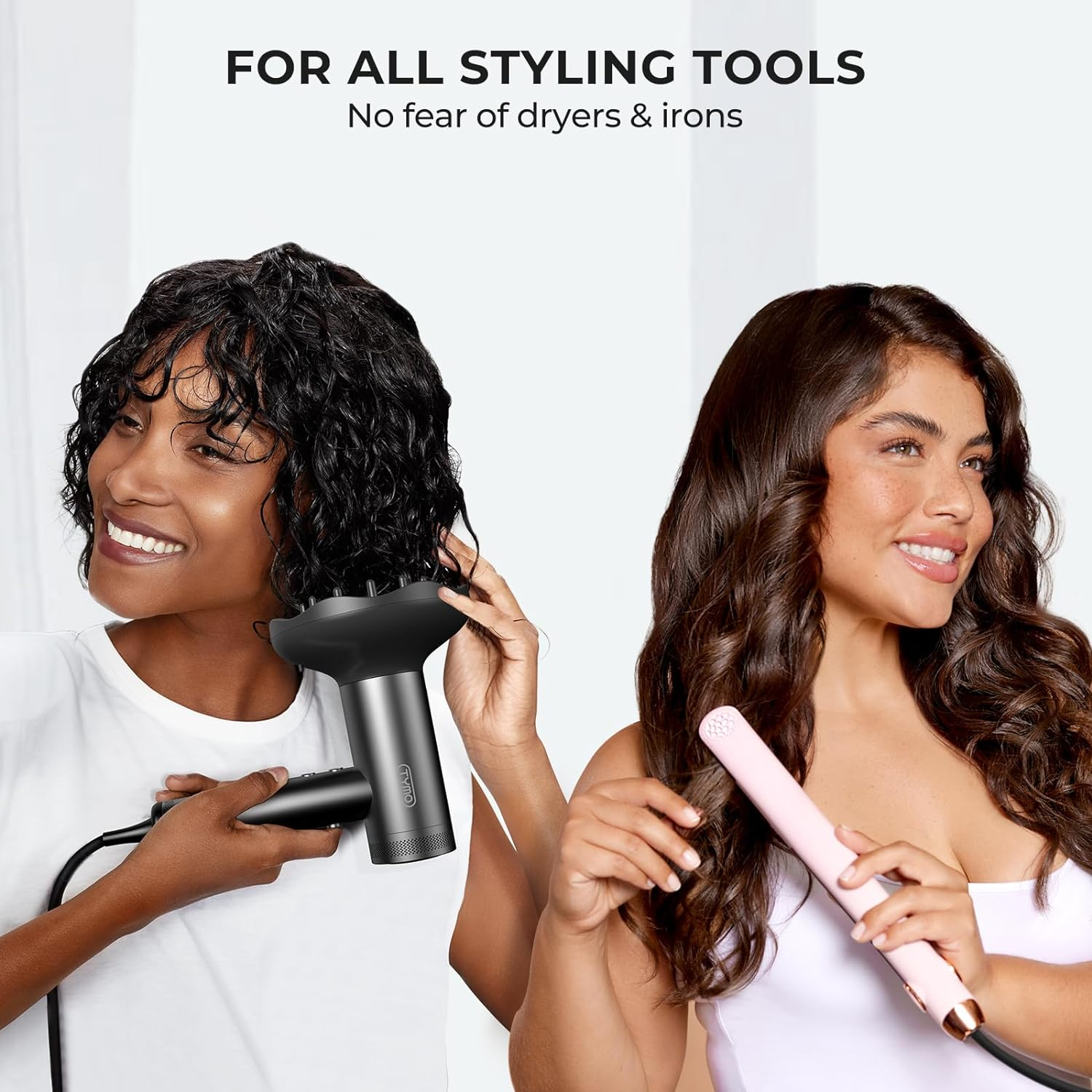 TYMO Heat Protection Hair Spray with Argan Oil for Styling Tools, Heat Protectant Spray to Smooth & Hydrate, Natural Clean Formulation, Multi-Benefit Treatment, Lightweight for All Hair Types image number 2