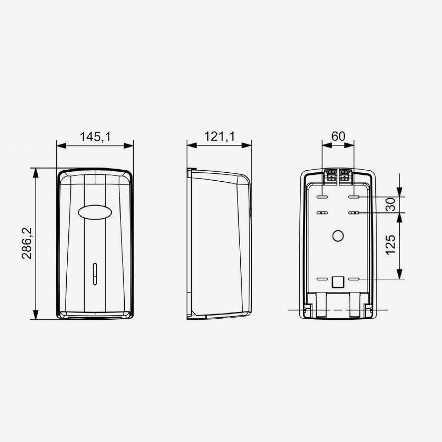 Jofel AH77600 &ndash; Zig-Zag Smart Hygienic Dispenser Black image number 5