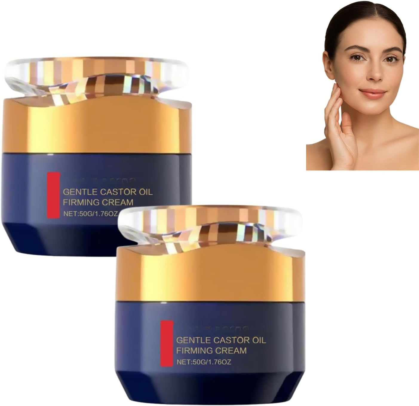 Qingling Anti-Wrinkle Cream, Instant Face Lift with Retinol, Collagen and Castor Oil, anti Aging Face Moisturizer, Skin Tightening Wrinkle Removal for Face Neck Eye (4Pcs)