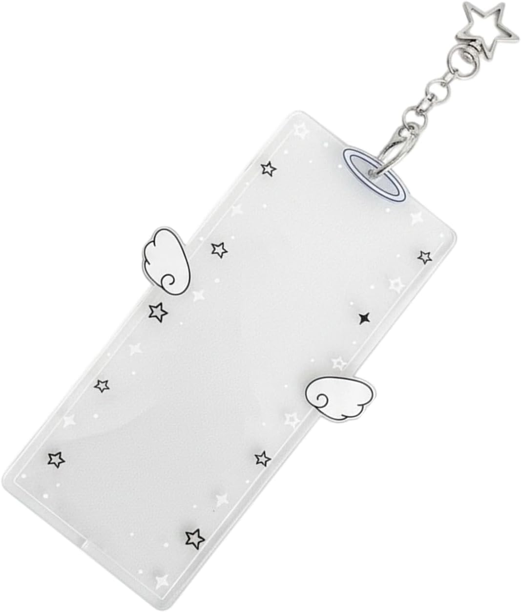 Keychain Picture Holder - 17X9Cm Cute Acrylic Clip,Clear Acrylic Photo Keychain Holder,For Women Friends Bag Purse Wallet Pocket Valentines Day Birthday Holiday Party