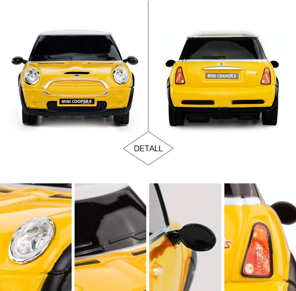 MINI Cooper RC CAR, RASTAR 1:24 BMW Mini Cooper S Remote Control Vehicle Toy Car for Kids, Yellow image number 5