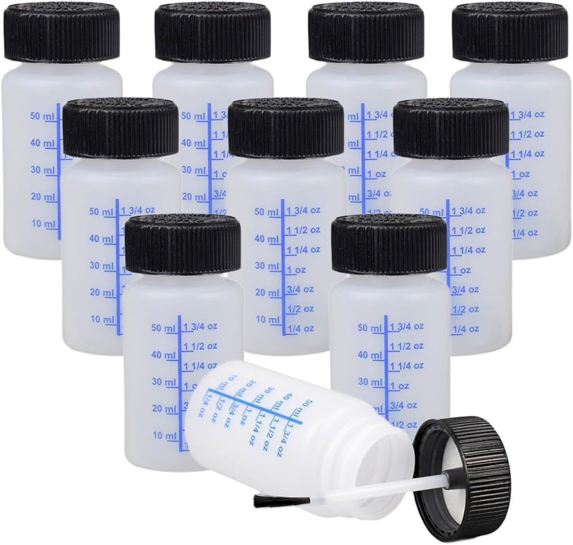 10Pcs Empty Touch up Paint Bottle Leftover Paint Container with Paint Mixing Balls 60Ml Touchup Paint Bottle image number 5