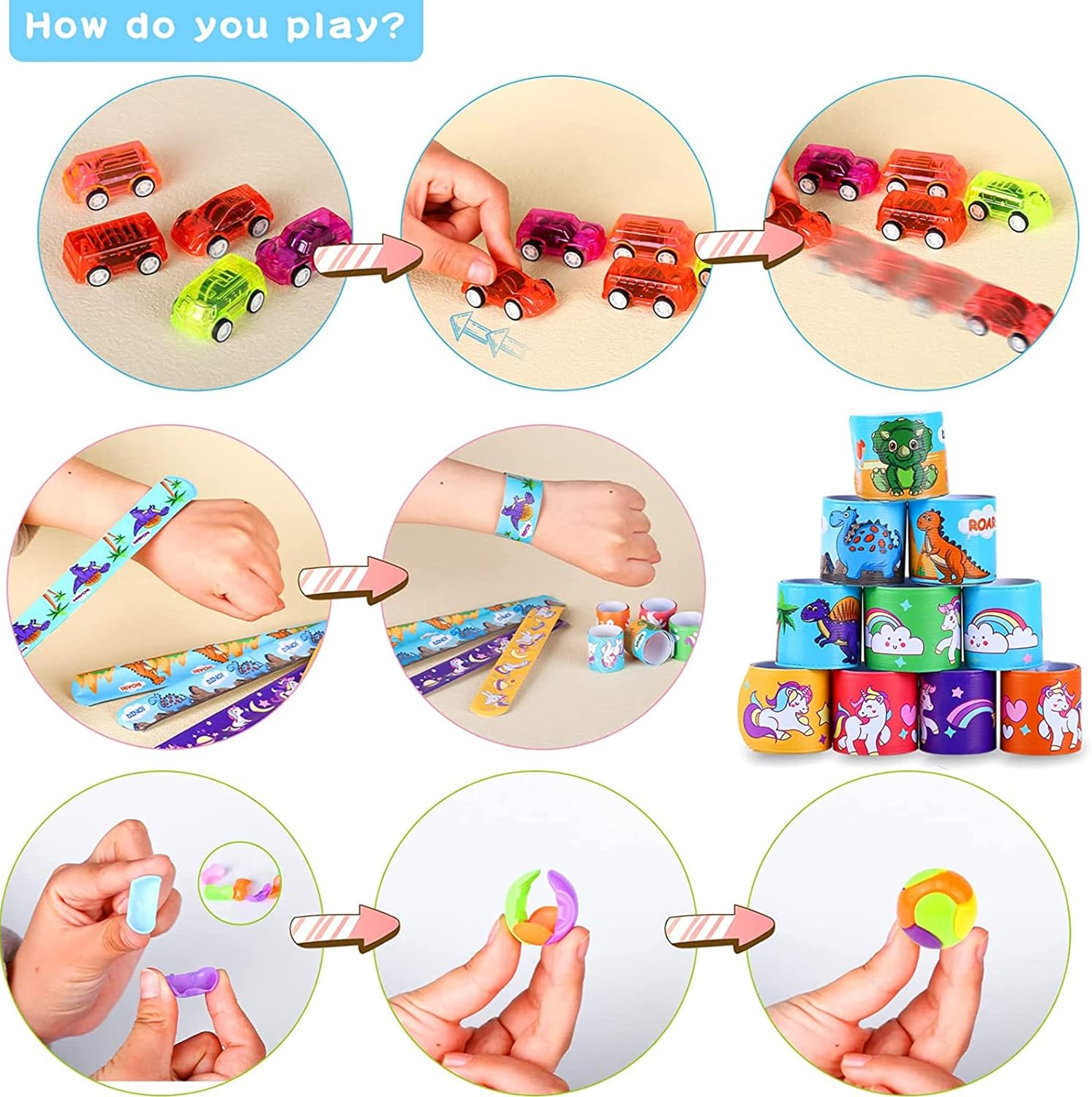 136 Pcs Party Favours for Kids Prize Box 6-8 8-12, Birthday Gifts Toys, Treasure Chest Toys, Carnival Prizes, Kids Classroom Rewards, Stocking Stuffers, Goodie Bag Items for Kids image number 1