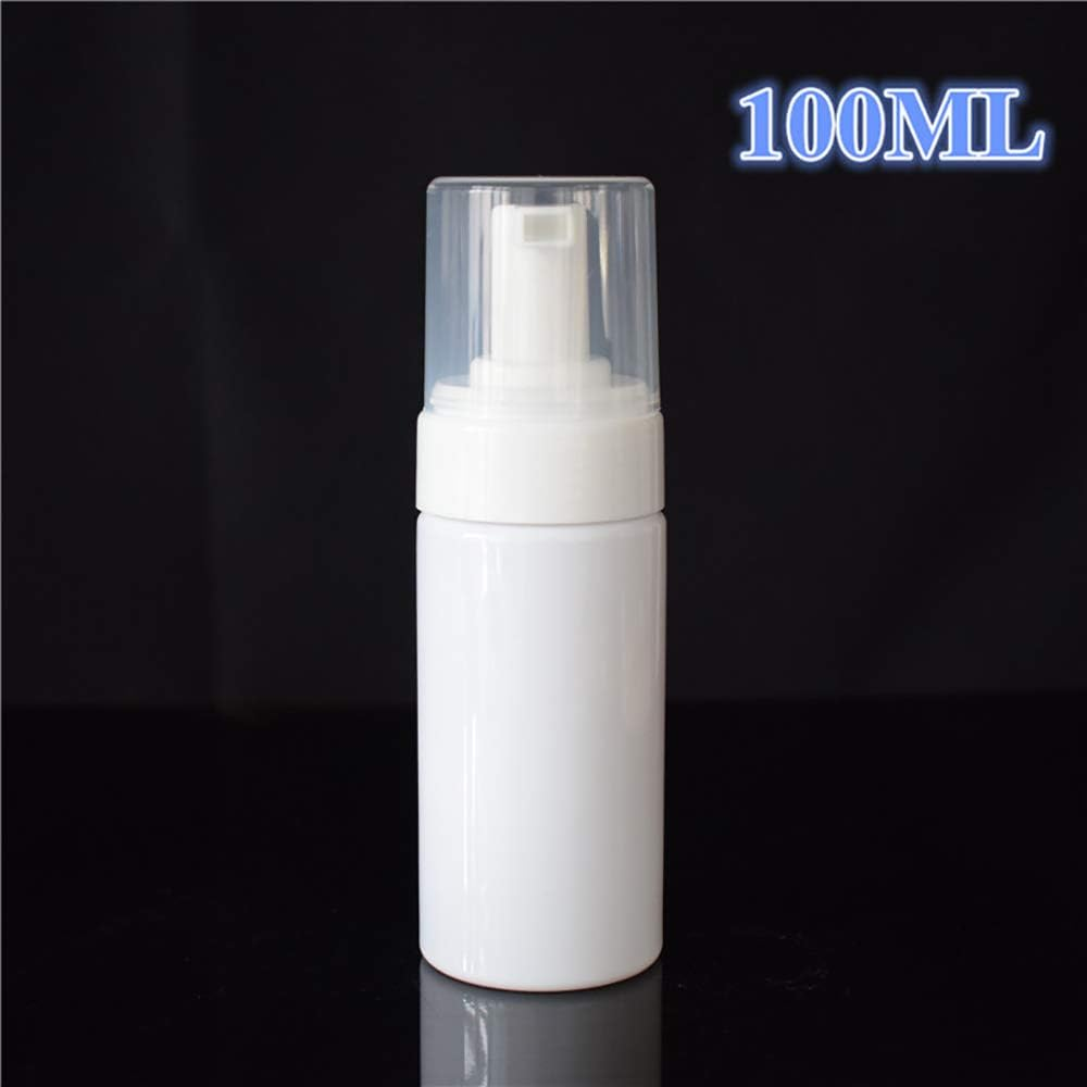 2 Pcs 100ML Perfume Storage Atomizer Empty Spray Bottle Hand Sanitizer Mousse Bottle Transparent+White image number 1