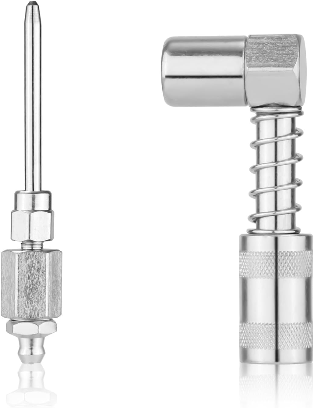 PEUTIER 90 Degree Grease Coupler Adapter and Grease Injector Needle Gun Tip, Needle Grease Gun Fitting Set Grease Needle Nozzle Dispenser for Grease Fitting Tool image number 5