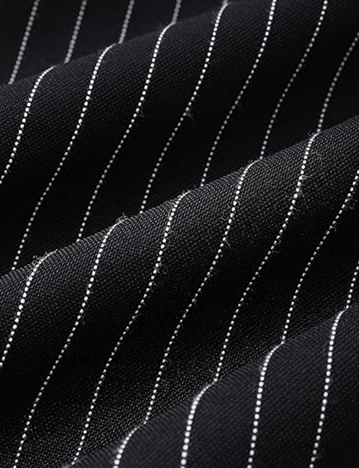 COSOUKE 1920S Gatsby Costume Men Accessories Set Funny Halloween Costumes with Vest Hat Necktie Bow Tie Suspenders image number 4