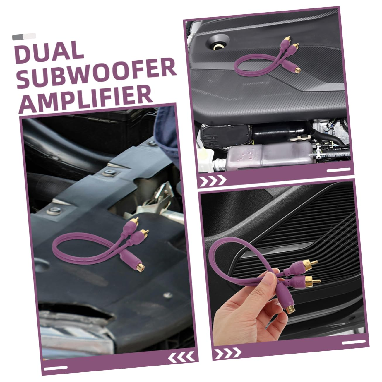 GLEAVI 2Pcs Car Audio RCA Y Splitter Cable Dual Male to Female Line Converter for Subwoofer Amplifier Home Theater and Car Audio System image number 6