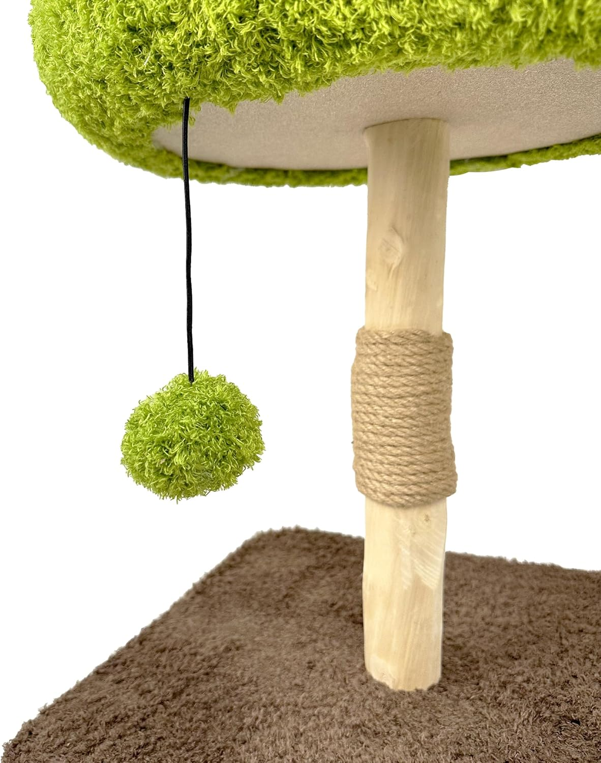Cattitude Cat Scratch Post Treemendous - Cat Tower, Indoor Cats, Cat House, Cat Scratcher, Green&Brown, 56Cm Height image number 1