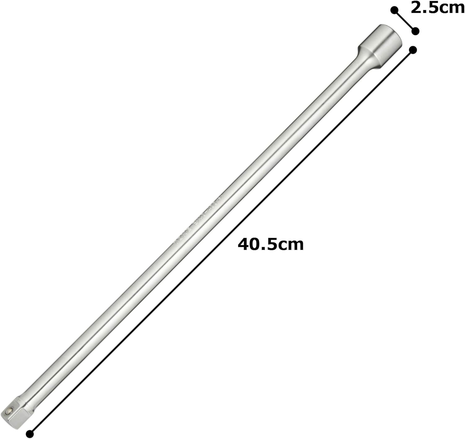 TONE EX40-400 Extension Bar, Drive Angle 0.5 Inches (12.7 Mm), Total Length: 15.7 Inches (400 Mm)