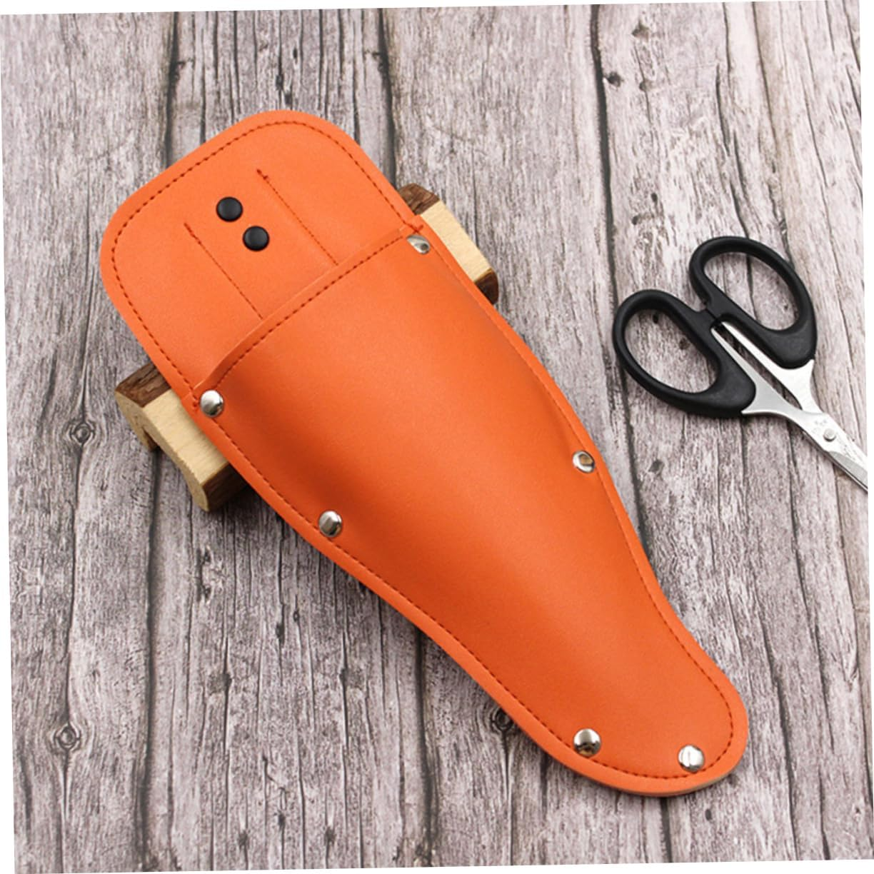 CAXUSD 2Pcs Elegant Retro Design Gardening Pruning Shears Leather Scissor Case for Plant Care