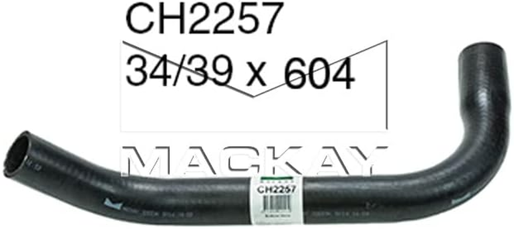 Mackay CH2257 Radiator Lower Hose for Holden VY Commodore 3.8L V6 Petrol Automatic & Manual