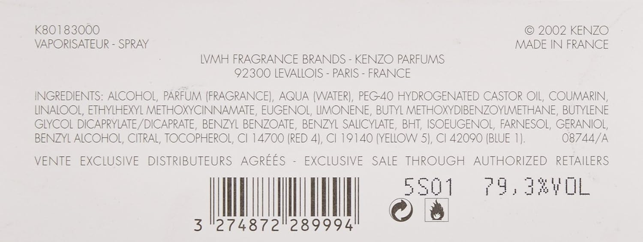 Kenzo Jungle L Elephant by Kenzo for Women. Eau De Parfum Spray 3.4 Oz. image number 4