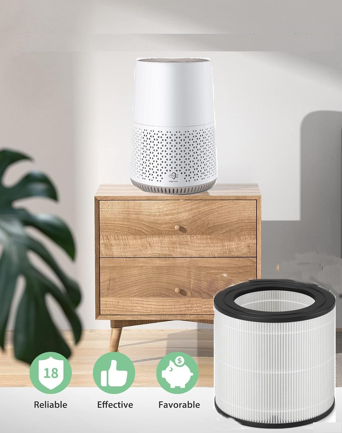 NIVMOWN Replacement AC0650 HEPA Filter Compatible with Philips Air Purifier 600I Series, Air Purifier AC0650/10 and Ac0651/10,Nanoprotect HEPA, HEPA Filter Removes 99.97% of Pollutants image number 2