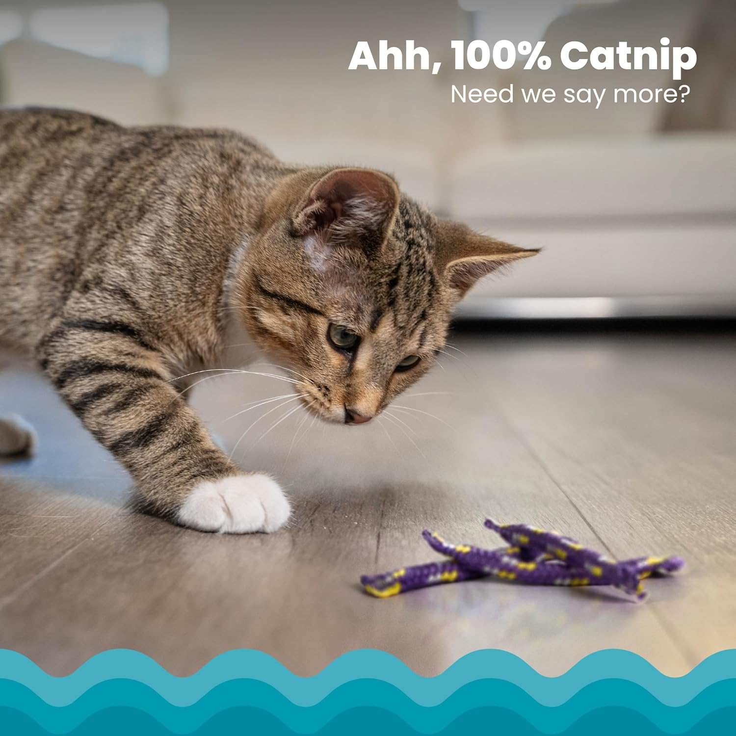 Petstages Nighttime Catnip Rolls Cat Toys - 3 Pack image number 1