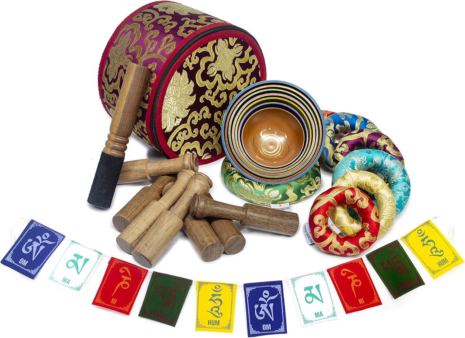 ESK Chakra Healing Tibetan Singing Bowl Set of 7 for Meditation- Himalayan Singing Bowls, ESK 11 image number 1