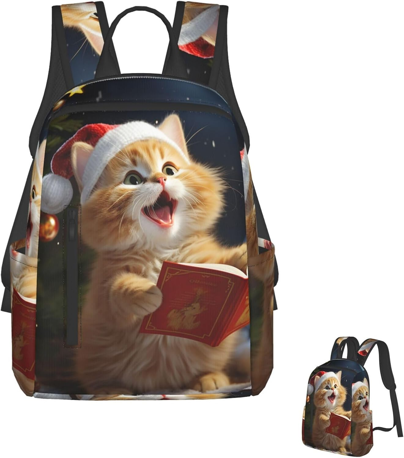 JHLMN Backpack Japanese Floral Cherry Blossom Travel Casual Laptop Backpack Adjustable Hiking Daypack for Men Women