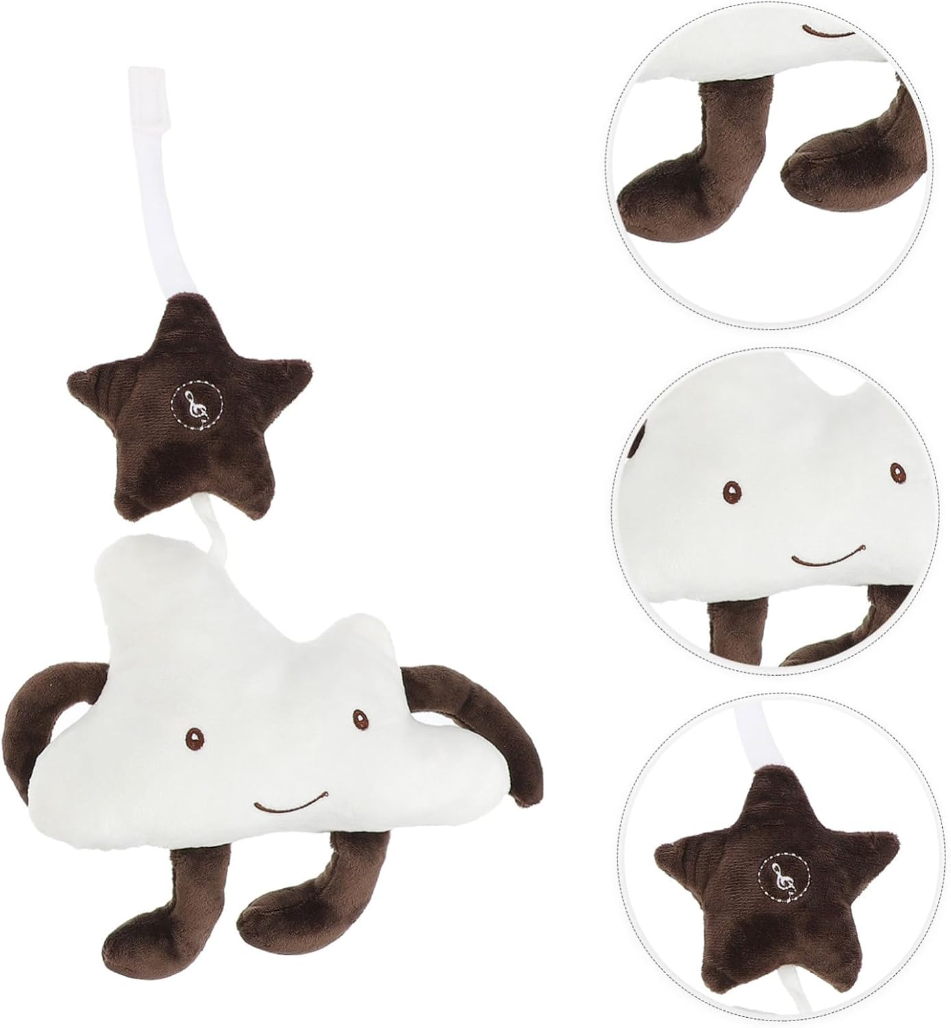 2Pcs Bedroom Accessory Crib Bed Ornament Decorative Rattle Pendant for Nursery Decor image number 1