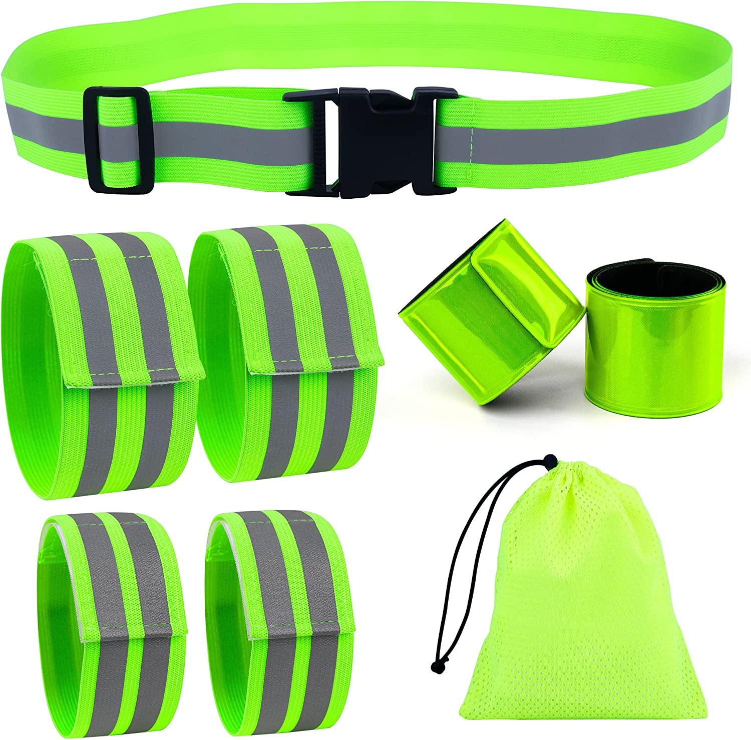 Vanmor High Visibility Reflective Bands for Wrist, Arm, Ankle, Leg. Reflective Running Gear for Men and Women, Safety Reflective Straps Bracelets for Night Running, Cycling, Walking image number 4