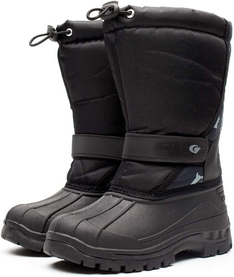 Baronhong Girls Boys Super Warm Winter Snow Boots Resistant Warm Antislip Outdoor Shoes(Toddler/Little Kid/Big Kid)(Camouflage,25) image number 4