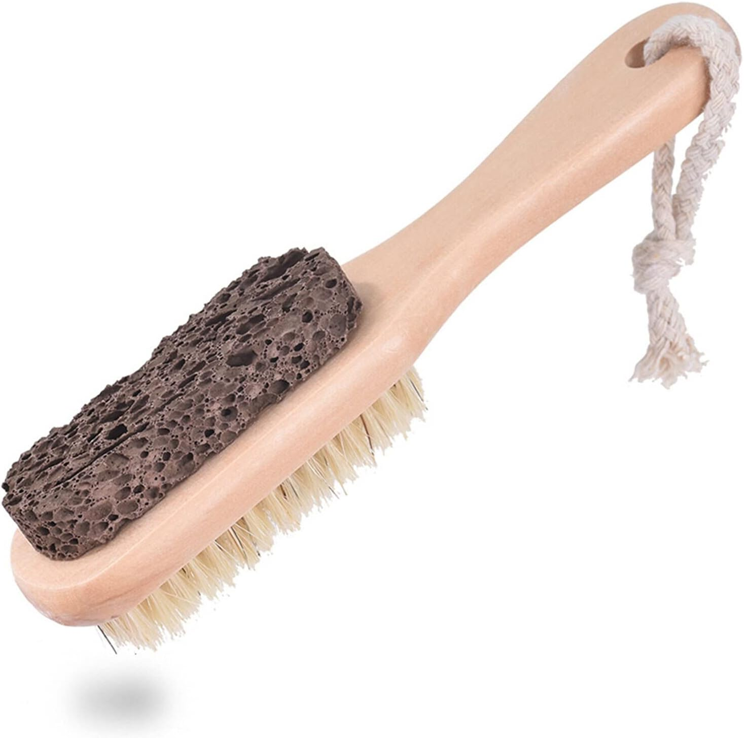 TRUSTTWO Home Foot File Compatible with Hard Portable Ergonomic Massage Wooden Handle Pedicure Tool Pumice Stone Callus Remover Professional the New image number 2