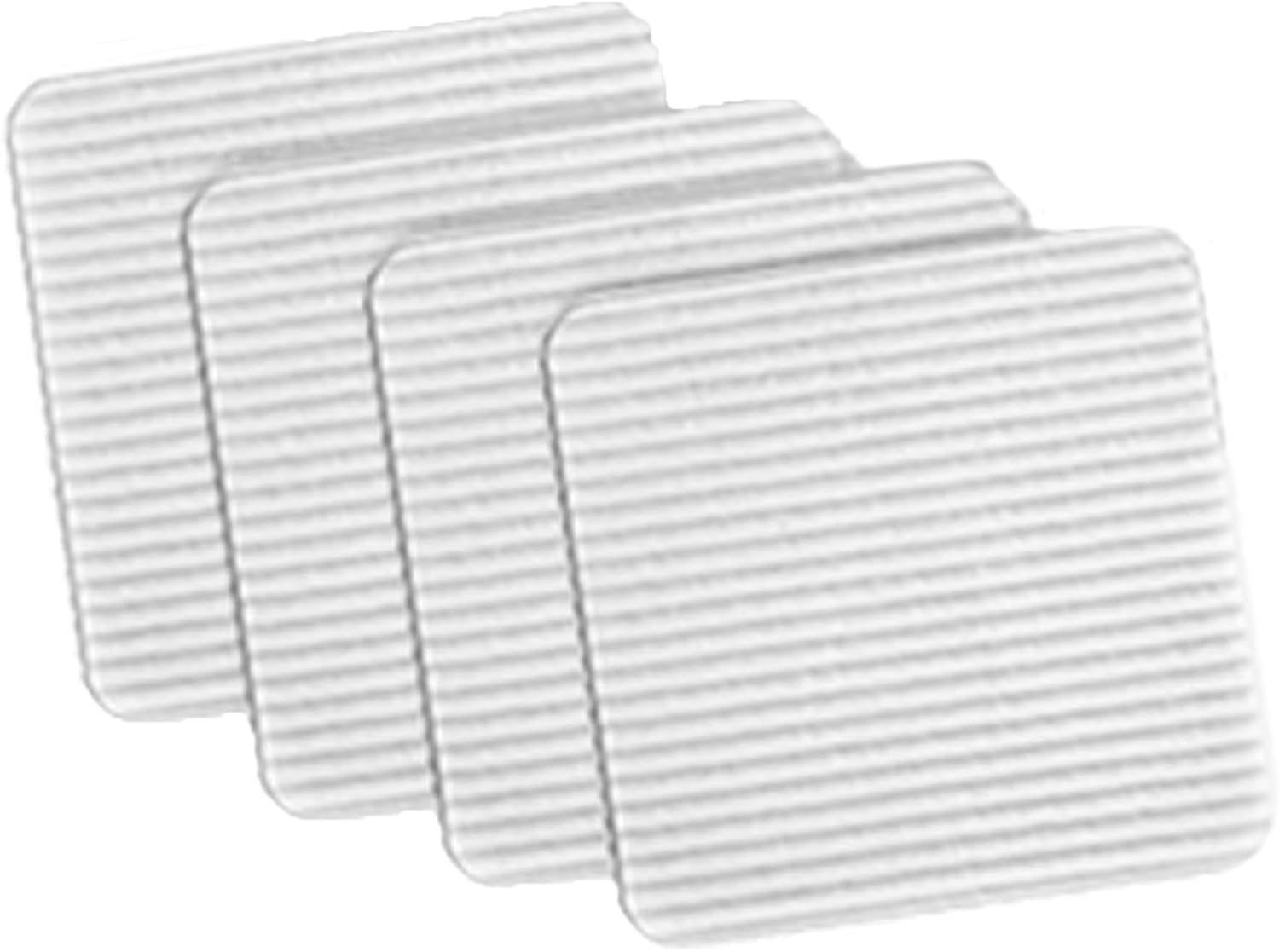 Zvorgath 4 Pcs Rug Pad Gripper, Vacuum Tech Rug Pad Gripper, anti Curling, Non Slip, Reusable for Carpets, Floor Mats,Tile Floors, Wall, image number 2