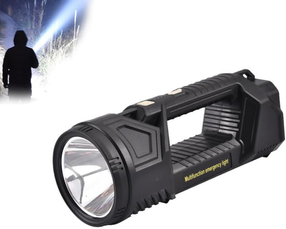 New German 1000000 Lumens Waterproof Spot Lights Handheld Large Searchlight,Super Bright Spotlight Flashlight, Super Bright Outdoor Searchlight, Multifunctional Mini Super Strong Led Flashlight (S) image number 2