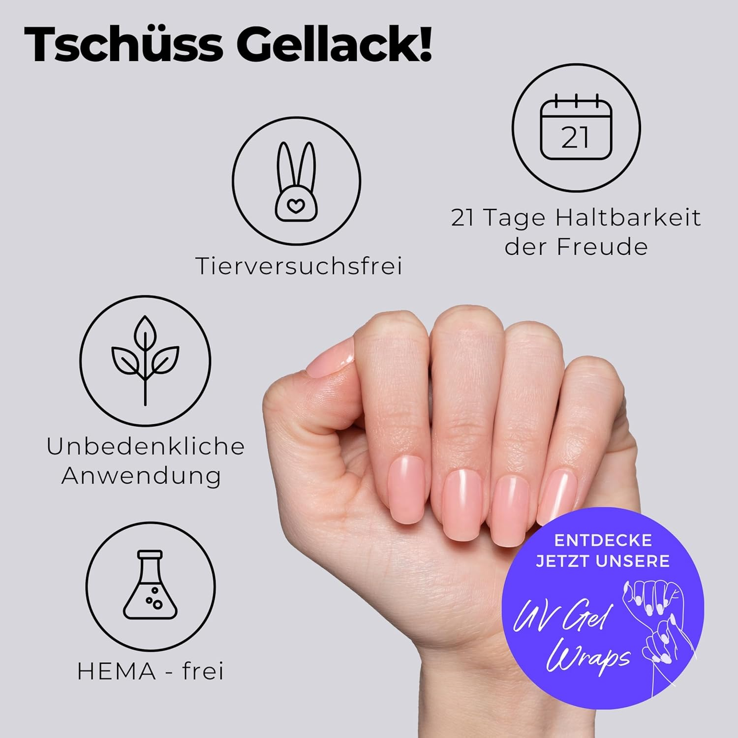 Original Miss Sophie UV LED Lamp, Nail Lamp for UV Gel Nail Foils, UV Lamp Nails, Portable Nail Dryer with USB Cable, 60S/120S Timer, Ideal for Home, Nail Studio & Travel image number 5