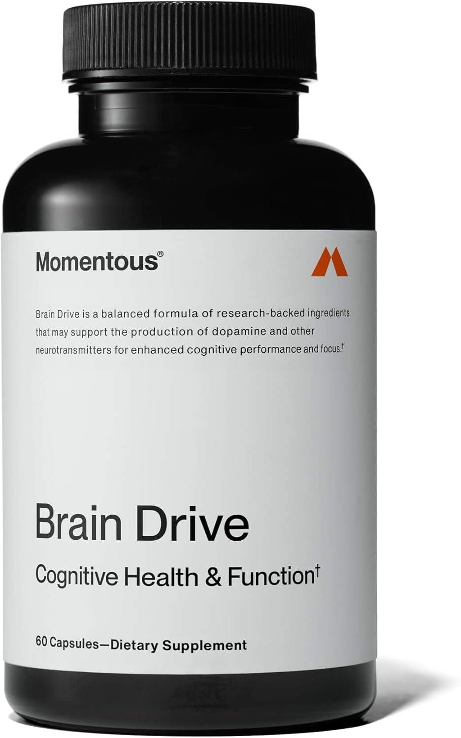 Momentous Brain Drive Nootropic Supplement, Non-Gmo and Gluten Free, Memory and Focus (30 Servings/60 Capsules) image number 1
