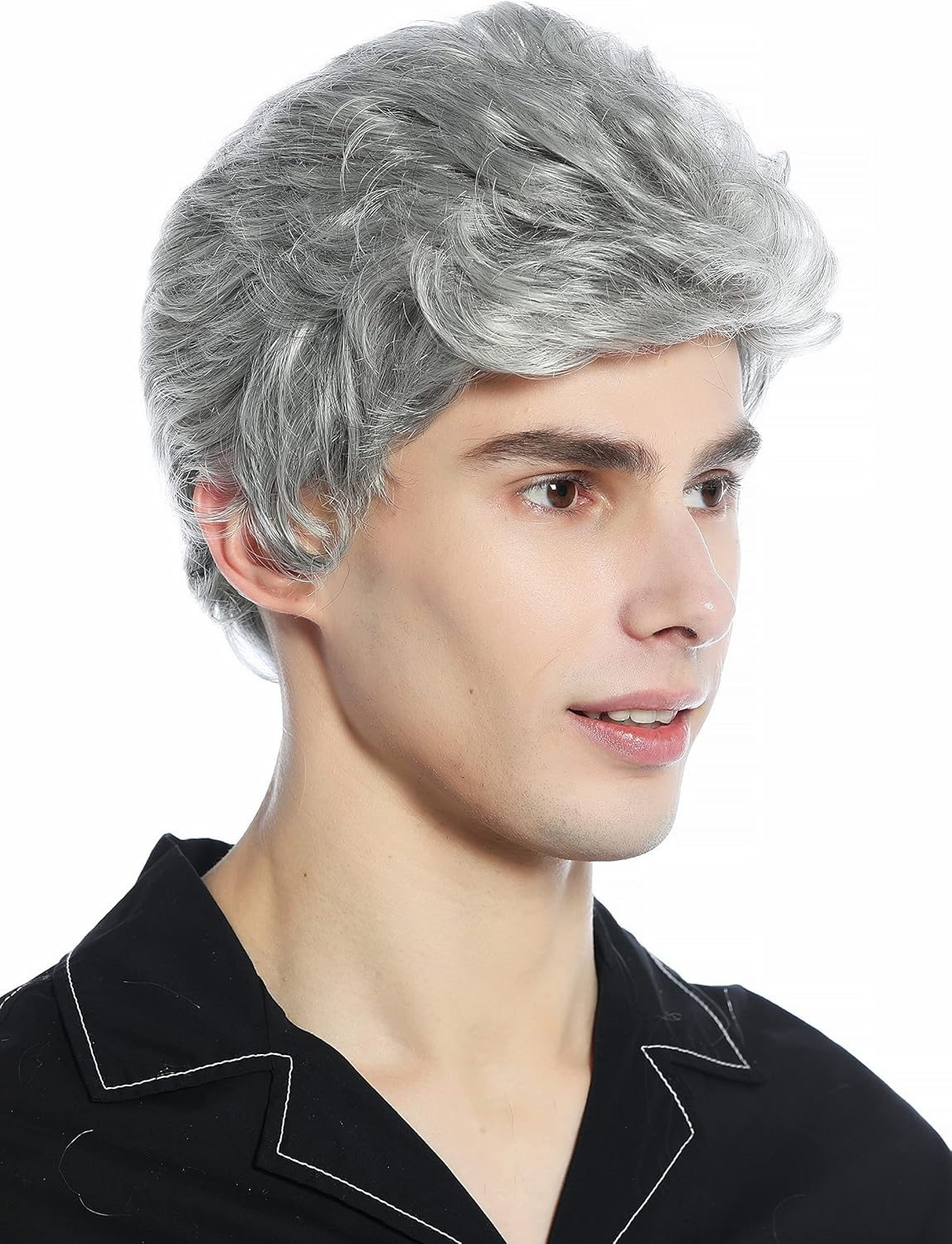 WIG ME up - DW1333A-6T30 Men'S Women'S Unisex Short Slightly Wavy Wig Great Chestnut Brown Mix