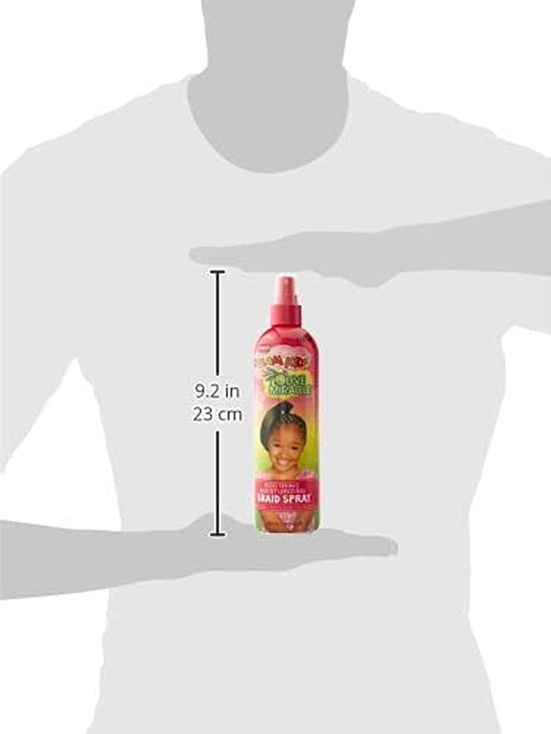 African Pride Dream Kids Olive Miracle Soothing Moisturizing Braid Spray, 12 Ounce