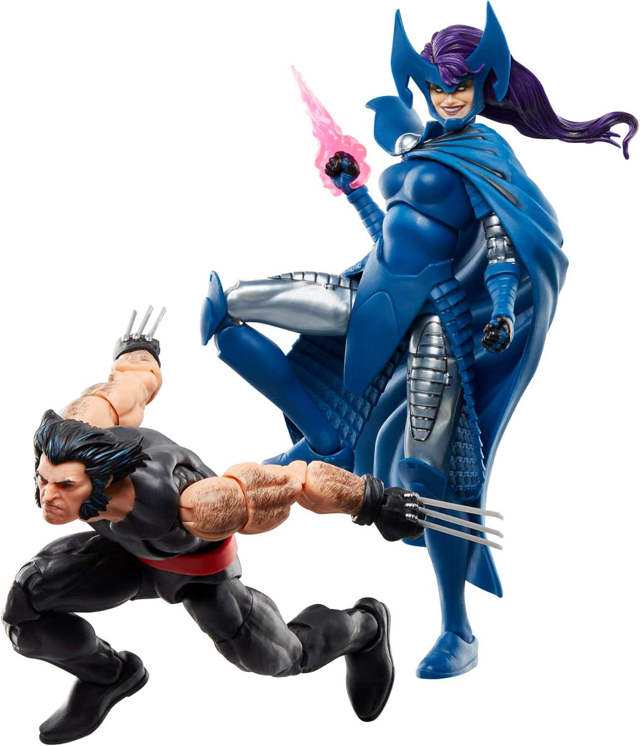 Marvel Legends Series Wolverine and Psylocke, 50Th Anniversary Comics Collectible 6-Inch Action Figure 2-Pack image number 1