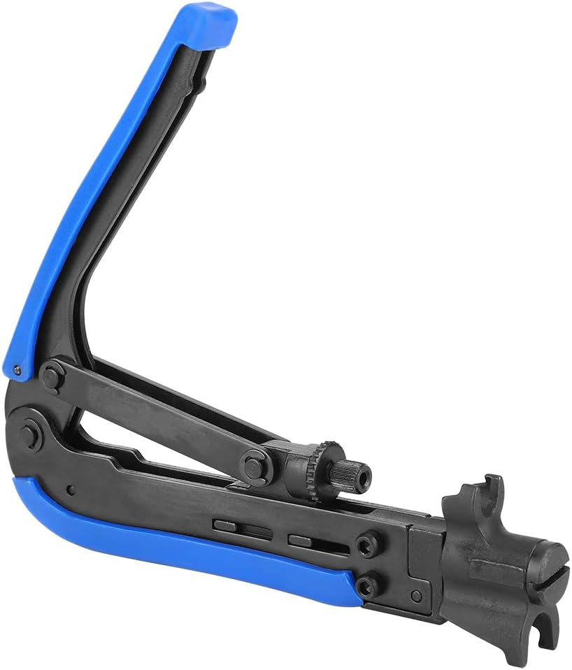 Coaxial Crimper Pliers Steel Network Cable Compression Crimping Tool for Home Office image number 1