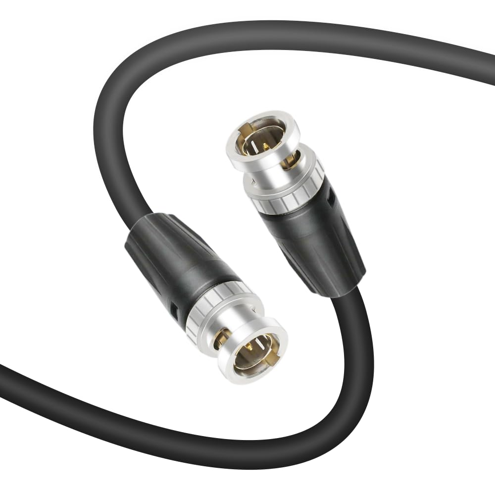 Alvin'S Cables 12G Bnc-Coaxial-Cable HD SDI BNC Male to Male Original Cable for 4K Video Camera 50Cm|19.7Inches RED