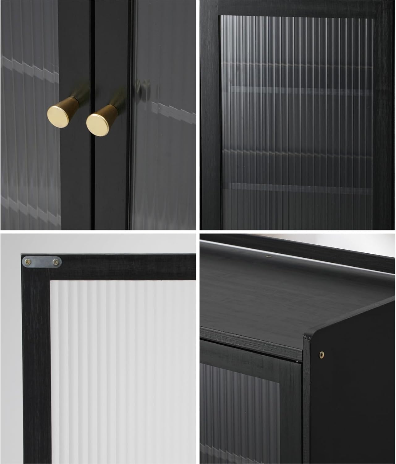 Oikiture Shoe Rack Cabinet 7-Tier Shoe Storage Cabinet with 4 Door and Open Shelf for Closet Hallway Bedroom Entryway image number 2