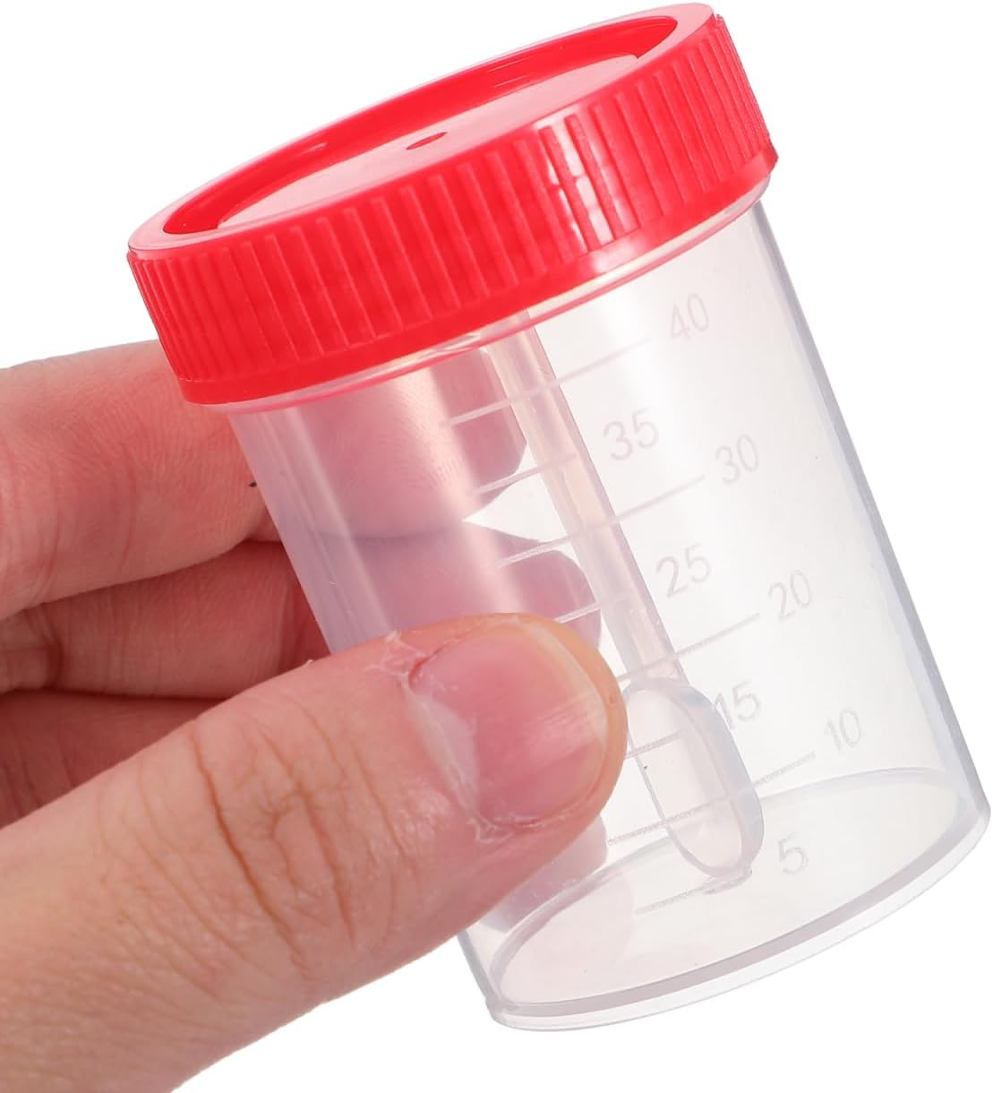 50 Pcs 40Ml Stool Specimen Cups with Leak-Proof Spiral Caps for Laboratory Sample Collection and Medical Testing Random Colours image number 1