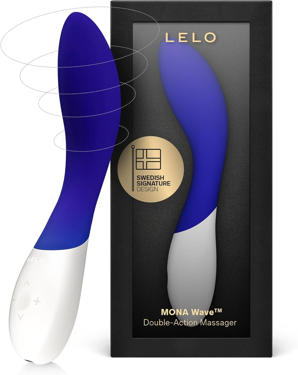 LELO MONA Wave Personal Massager for Women, G Spot Vibrator with Wavemotion Technology, Sex Toy for Women with 12 Vibration Patterns, G Spot Dildo, Female Sex Toy, Adult Toys for Women, Blue