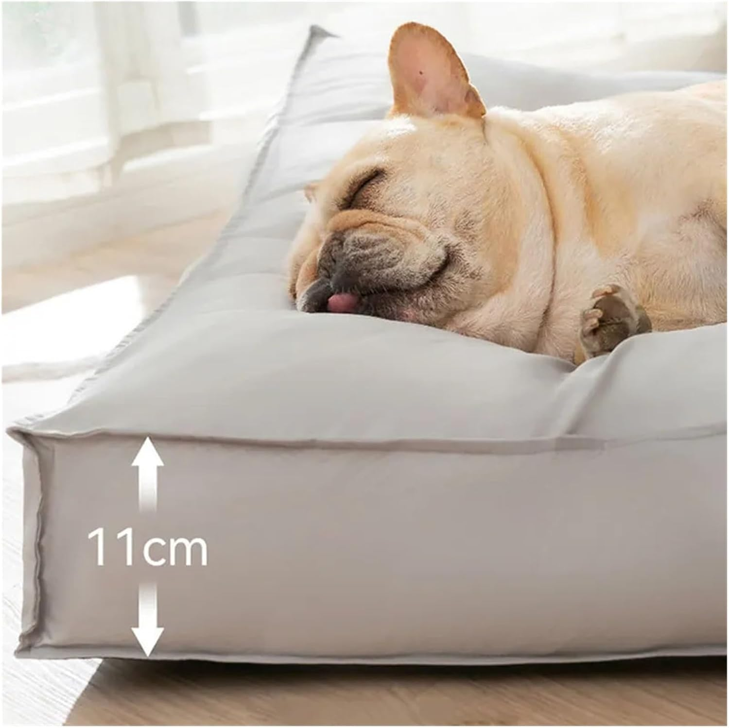 Pet Bed Dog Bed Mat Removable Pet Sleeping Mat Small Medium Dogs Cats Soft Dog Kennel House Pet Comfort (Color : Grey, Size : 55X40X7Cm) image number 5