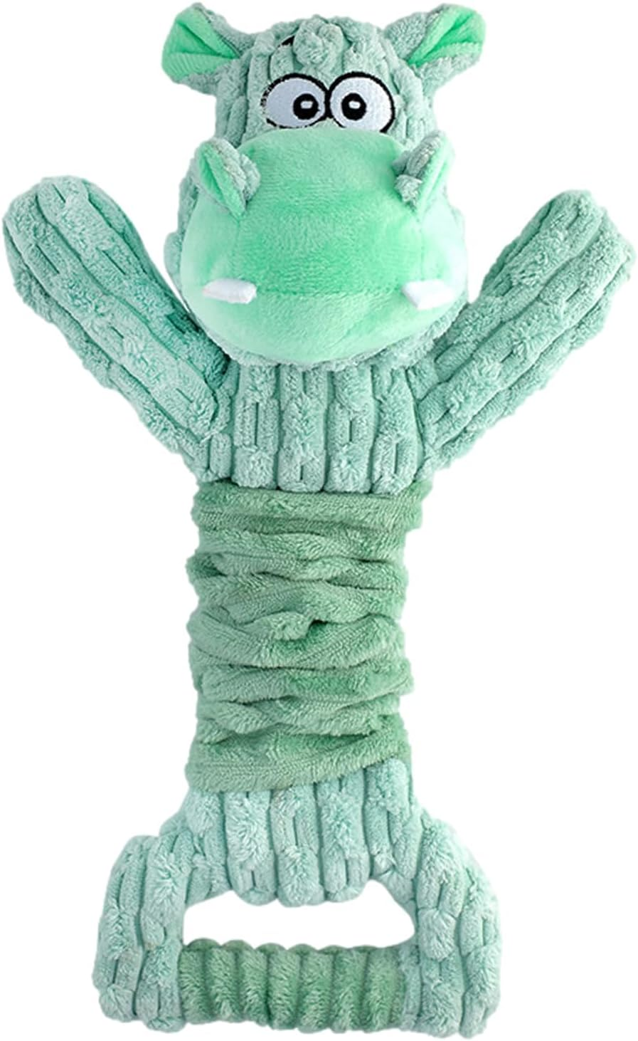XICEN Puppy Teething Toys, Hippo Dog Chew Toy with Tug of War Handle, Lamb Chop Dog Toy, Interactive Dog Toy, Stuffed Dog Toy, Chew Teething Toy, Cute Soft Pet Toy image number 6