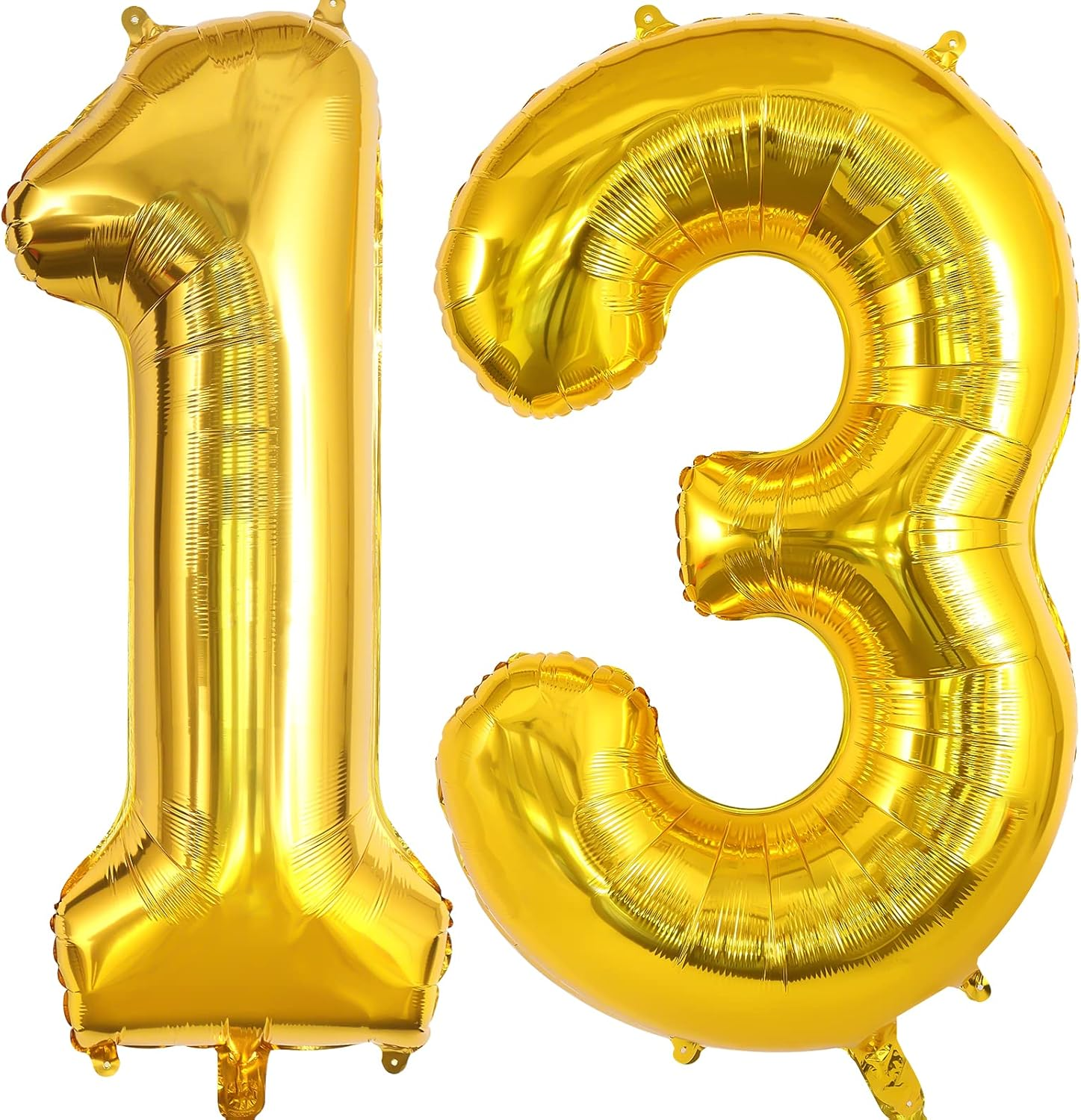 Black 13 Balloon Numbers, Large 13 or 31 Foil Balloons, Big Number Balloons 40 Inch for 13Th / 31St Birthday Party and Anniversary Events Decorations