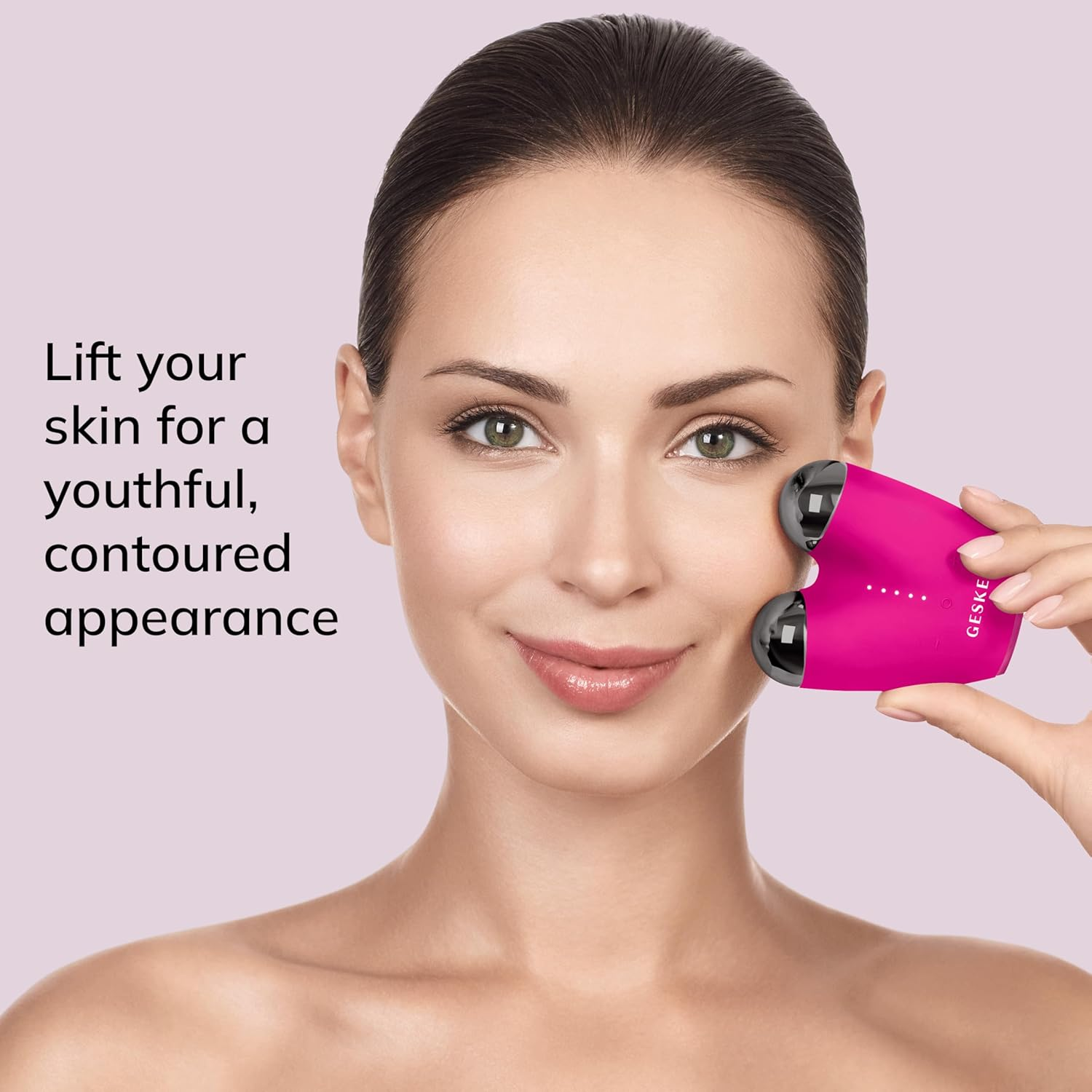 GESKE Smartappguided&trade; Microcurrent Face-Lifter 6 in 1 Facial Lifting Face & Jawline Trainer Face Tightening anti Ageing Device Microcurrent against Wrinkles Double Chin Remover image number 6