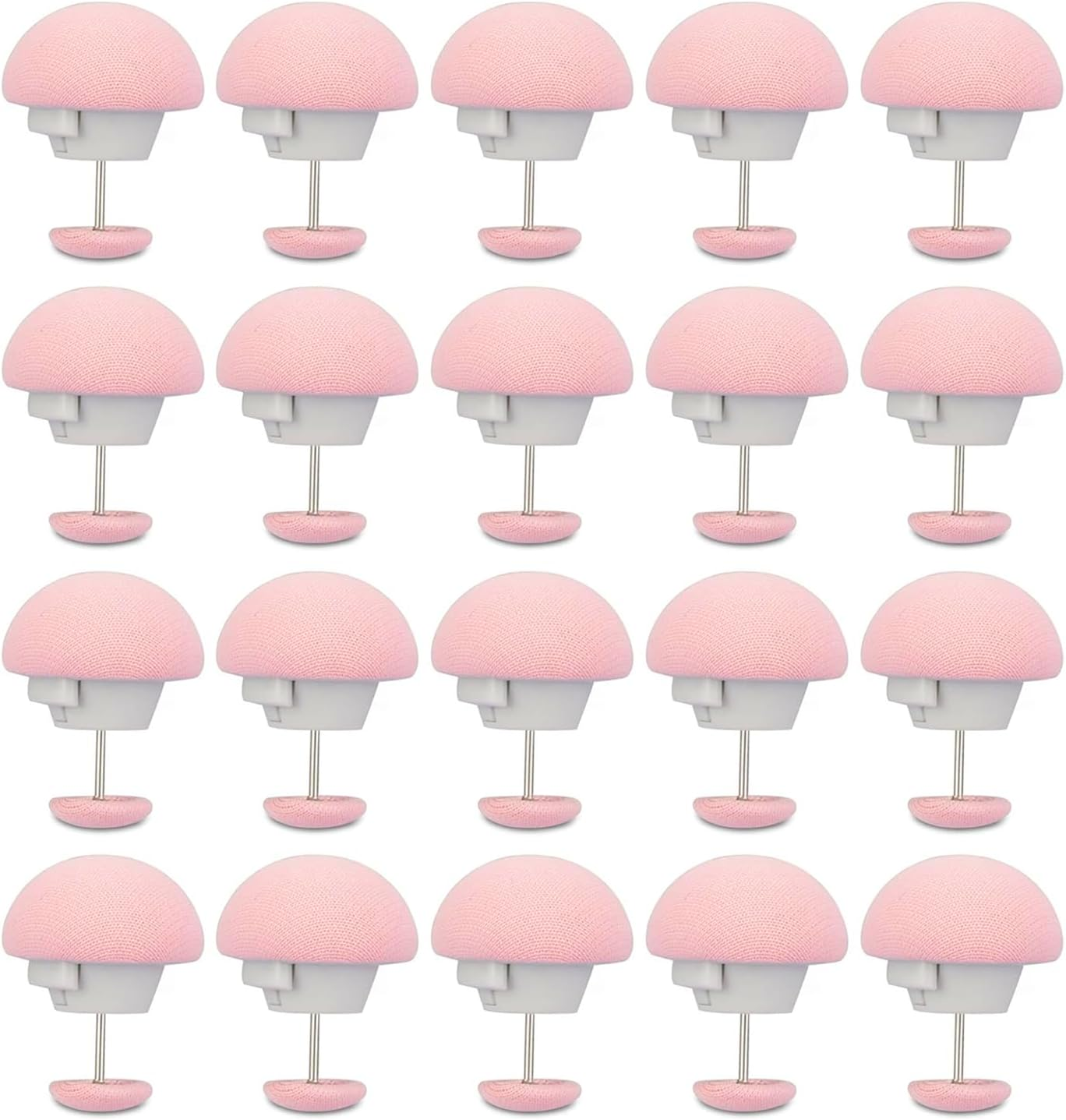 Aorvp Quilt Fixing Clips,Duvet Pin Duvet Clips,Bedding Holder Pins Fasteners Mushroom round Fixing Clips for Thin Thick Quilts Blanket Sheet Bed Skirt Cushion Curtain (25Pcs) (Pink) image number 5