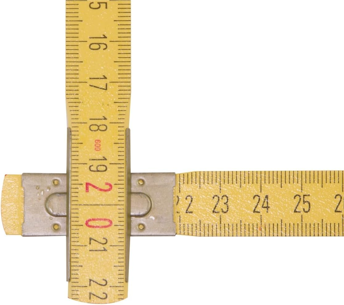 STABILA Measuring Tools Gustav ULLRICH GMBH SERIE607 Wooden Folding Rule L .2 M Weatherproof STABILA Genauigk.Iii Light Yellow